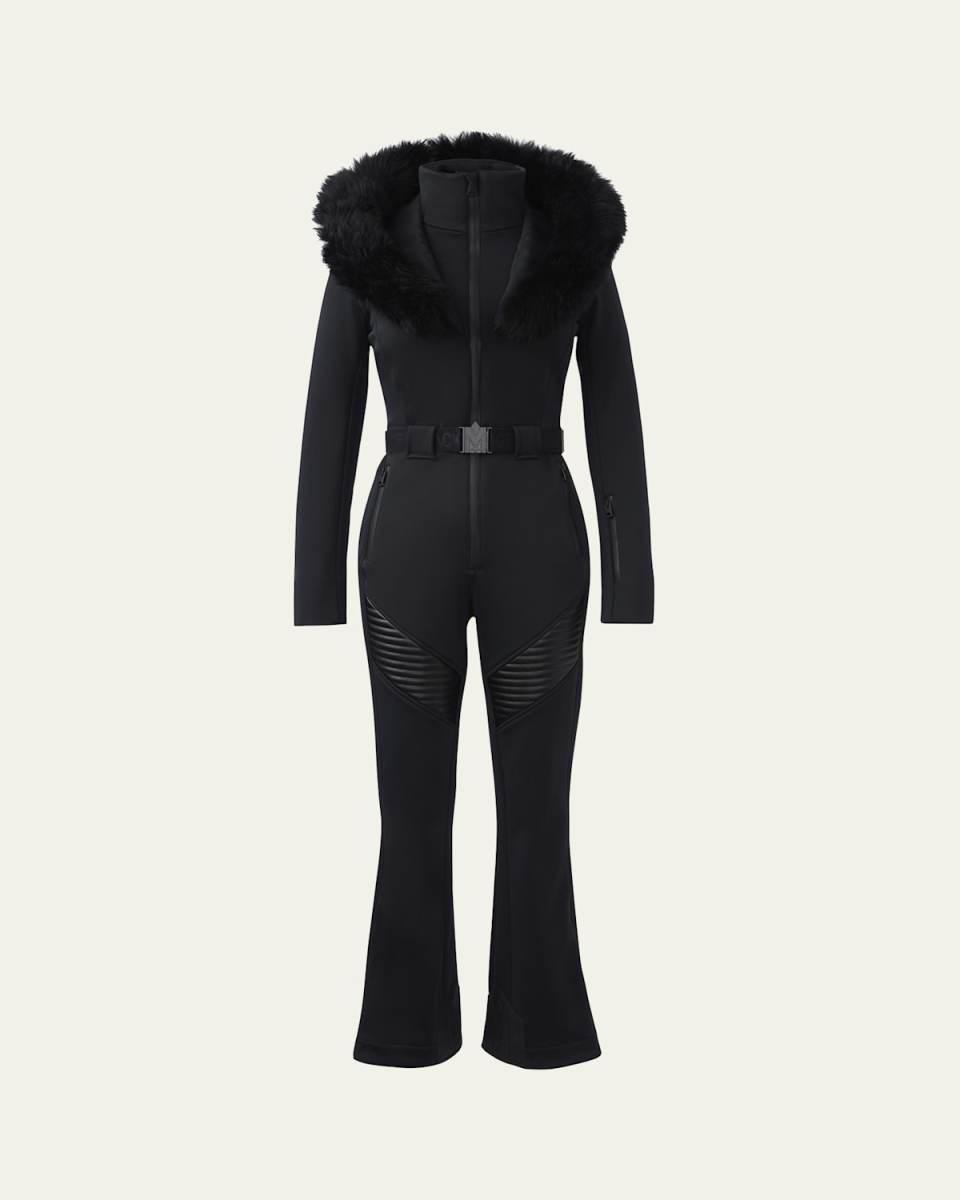 Elle Agile-360 Ski Suit with Removable Hood and Shearling Tri